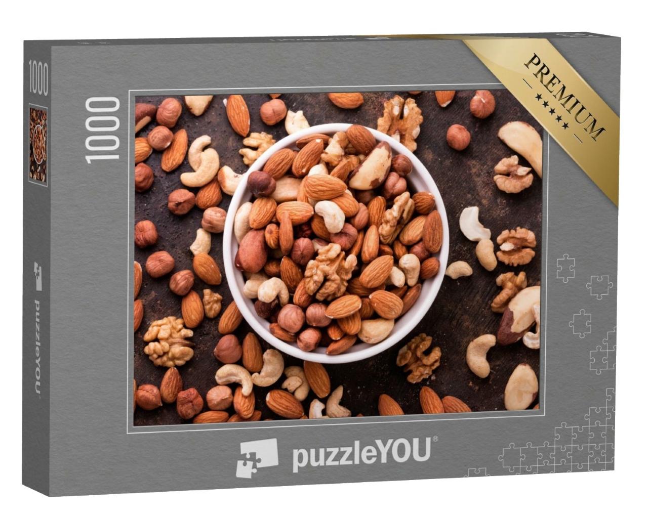 Puzzle de 1000 pièces « Délicieux mélange de noix »