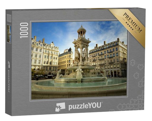 Puzzle de 1000 pièces « Fontaine de la place des Jacobins à Lyon, France »