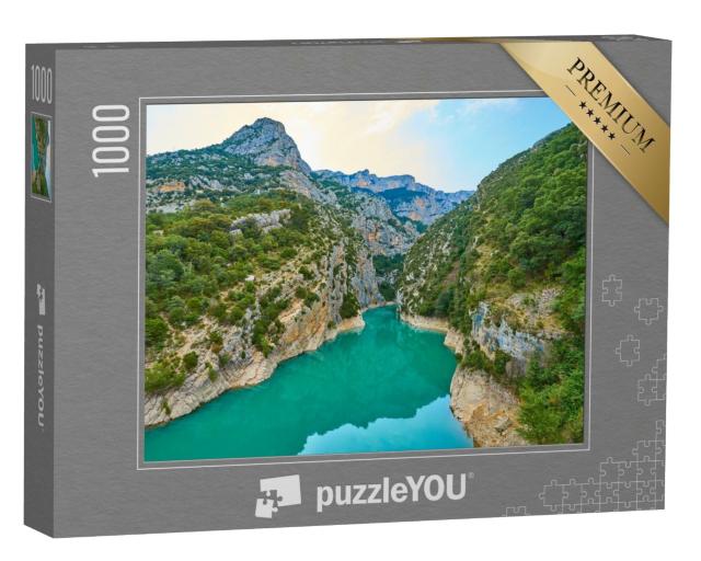 Puzzle de 1000 pièces « Gorges du Verdon au lac de Saint-Croix en Provence dans le sud de la France »