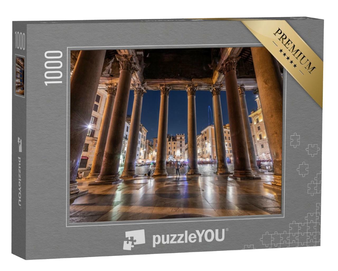 Puzzle de 1000 pièces « Vue unique sur le Panthéon à Rome »