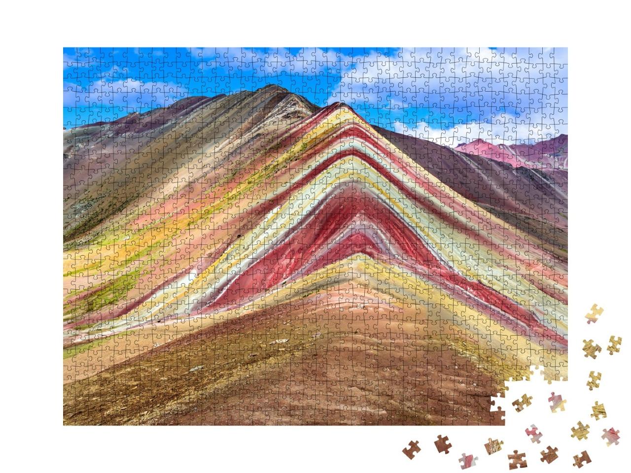 Puzzle de 1000 pièces « Montagne arc-en-ciel Vinicunca, Pérou »