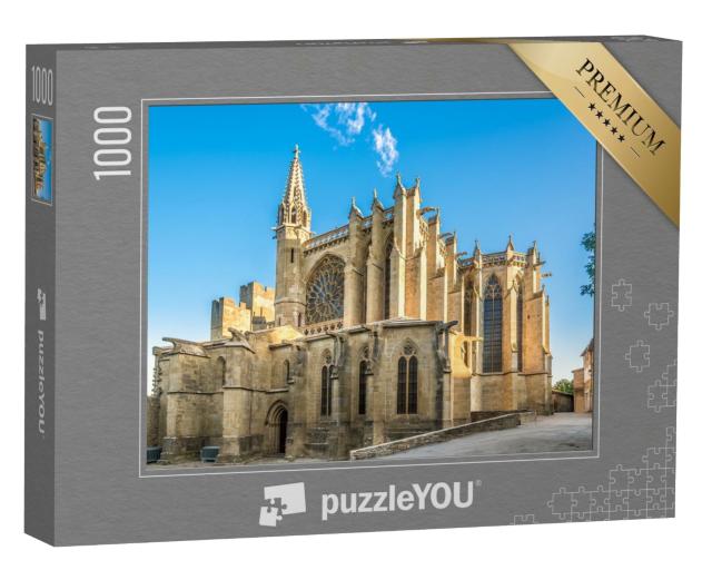 Puzzle de 1000 pièces « Basilique Saint Nazaire dans la vieille ville de Carcassonne »