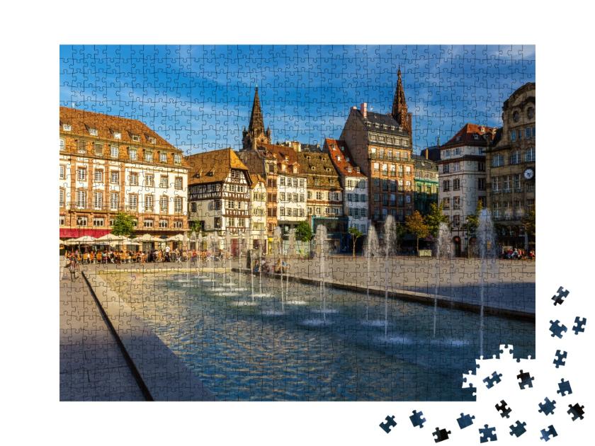 Puzzle de 1000 pièces « Place Kléber à Strasbourg - Alsace, France »