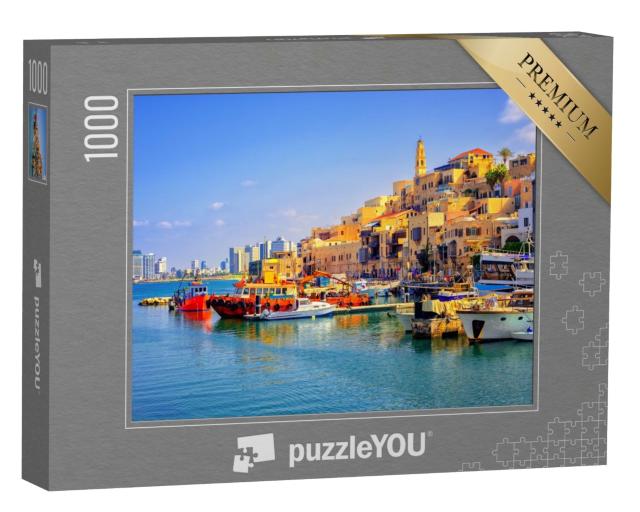 Puzzle de 1000 pièces « Vieille ville, port de Jaffa et skyline de Tel Aviv, Israël »