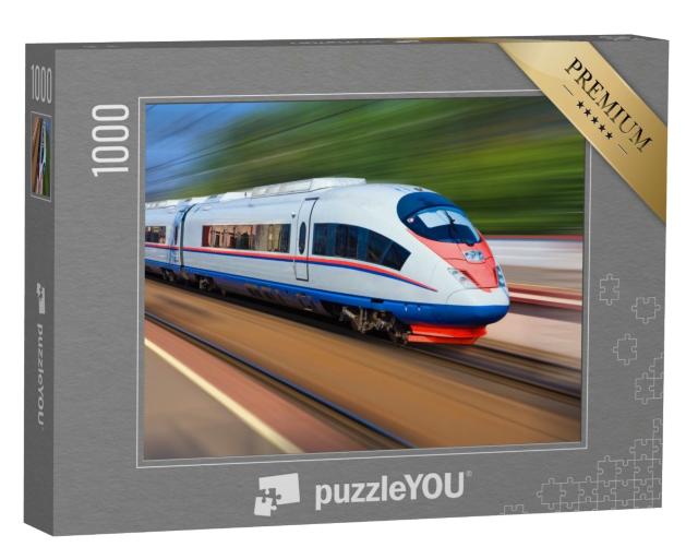 Puzzle de 1000 pièces « Train de banlieue moderne »