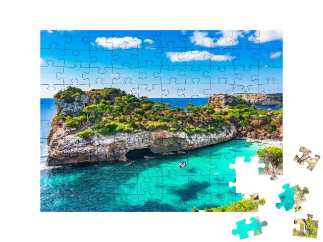 Puzzle de 100 pièces « Plage de Majorque, Espagne, Méditerranée »