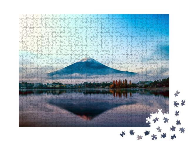 Puzzle de 1000 pièces « Mont Fuji au petit matin, Japon »