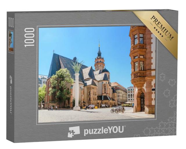 Puzzle de 1000 pièces « Église Saint-Nicolas, Leipzig, Allemagne »