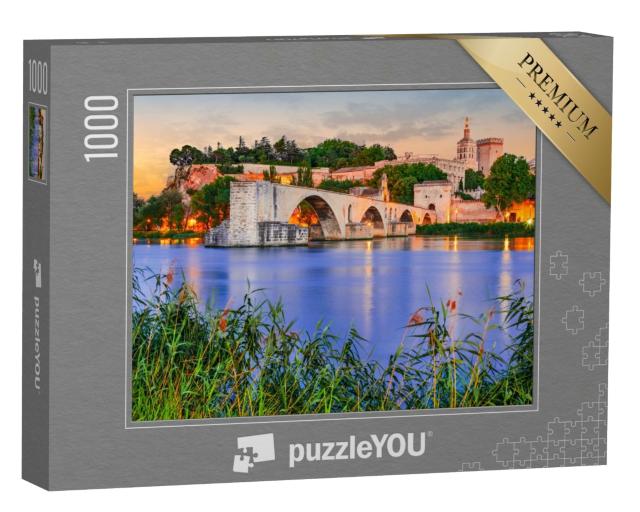 Puzzle de 1000 pièces « Pont Saint-Benezet sur le Rhône, Avignon, France »