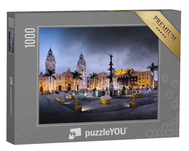 Puzzle de 1000 pièces « Plaza de armas de Lima, capitale du Pérou »