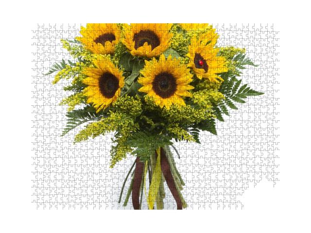 Puzzle de 1000 pièces « Bouquet de tournesols »