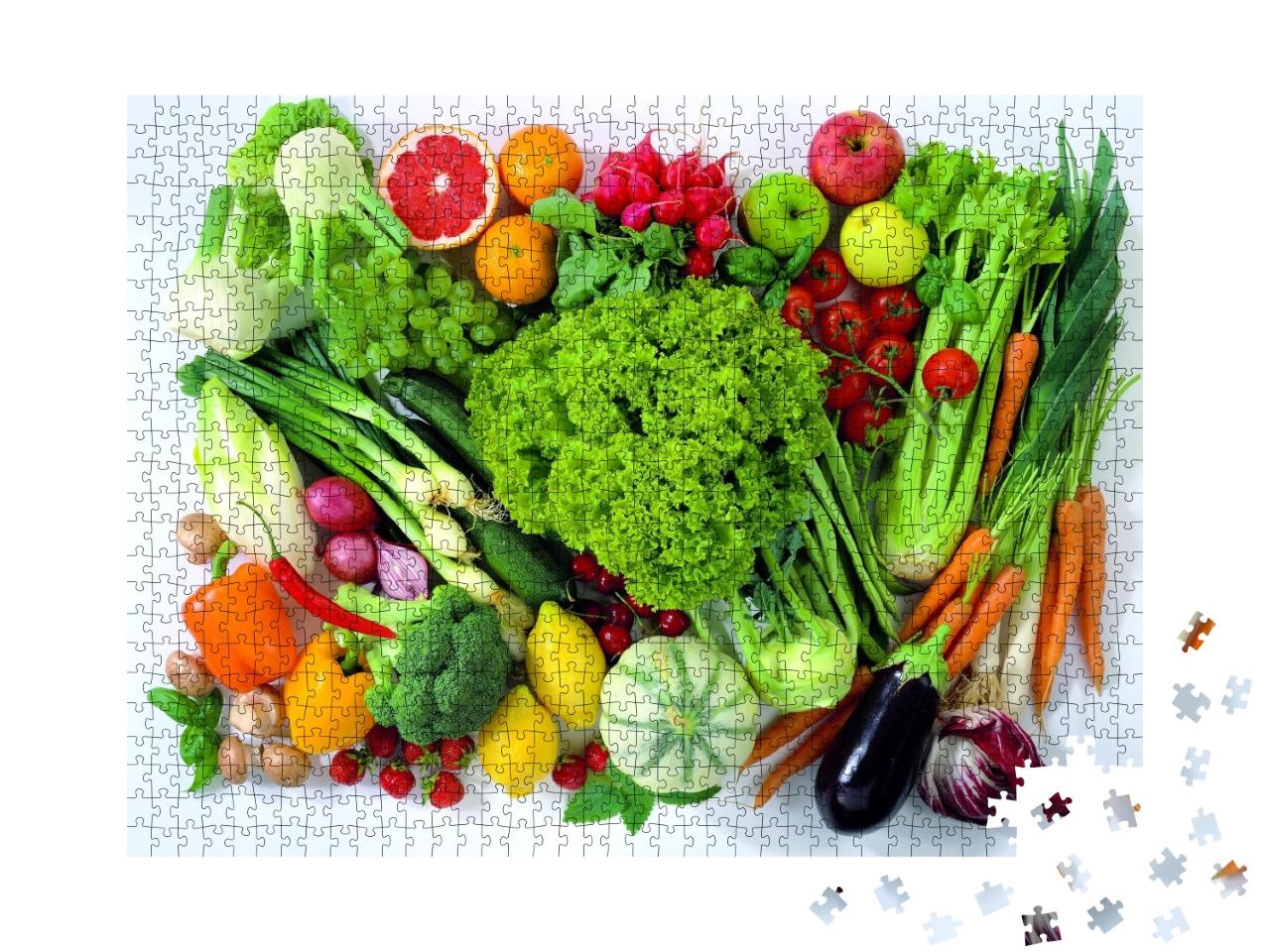 Puzzle de 1000 pièces « Plateau de légumes »