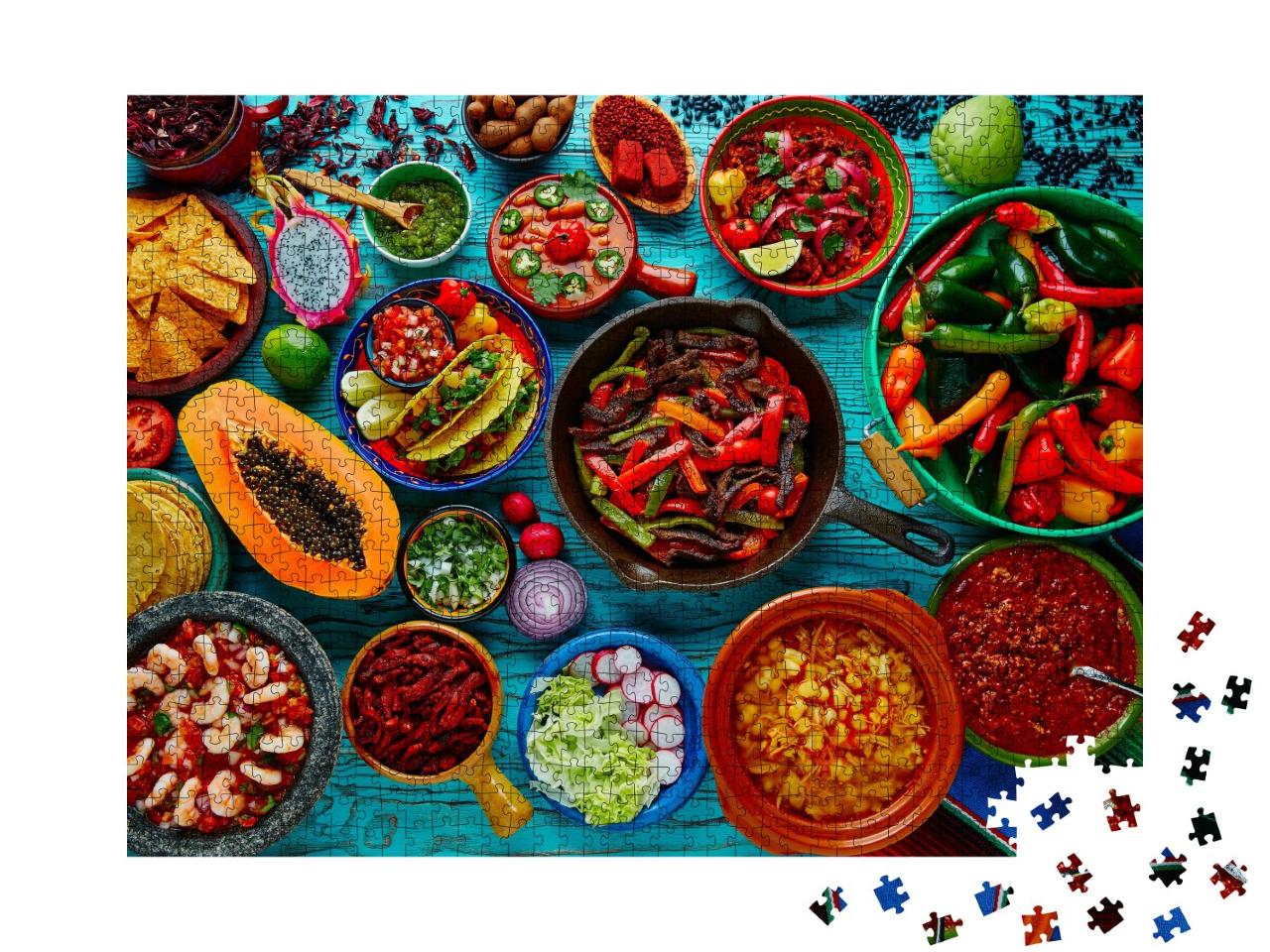 Puzzle de 1000 pièces « Repas mexicain »