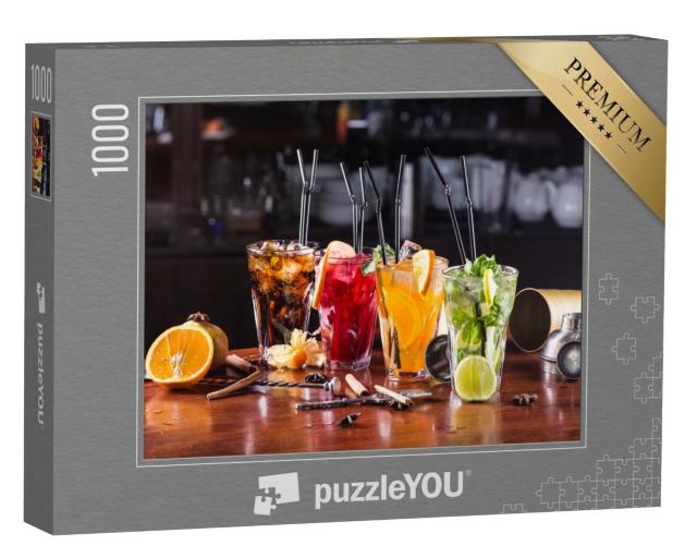 Puzzle de 1000 pièces « Des cocktails aux couleurs vives »