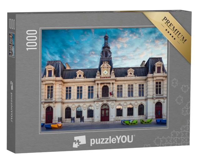 Puzzle de 1000 pièces « Hôtel de ville de Poitiers en France »