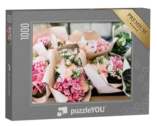 Puzzle de 1000 pièces « Bouquets de fleurs chez le fleuriste »