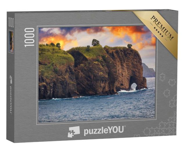 Puzzle de 1000 pièces « Mirador des Pierres Noires, Açores, Portugal »