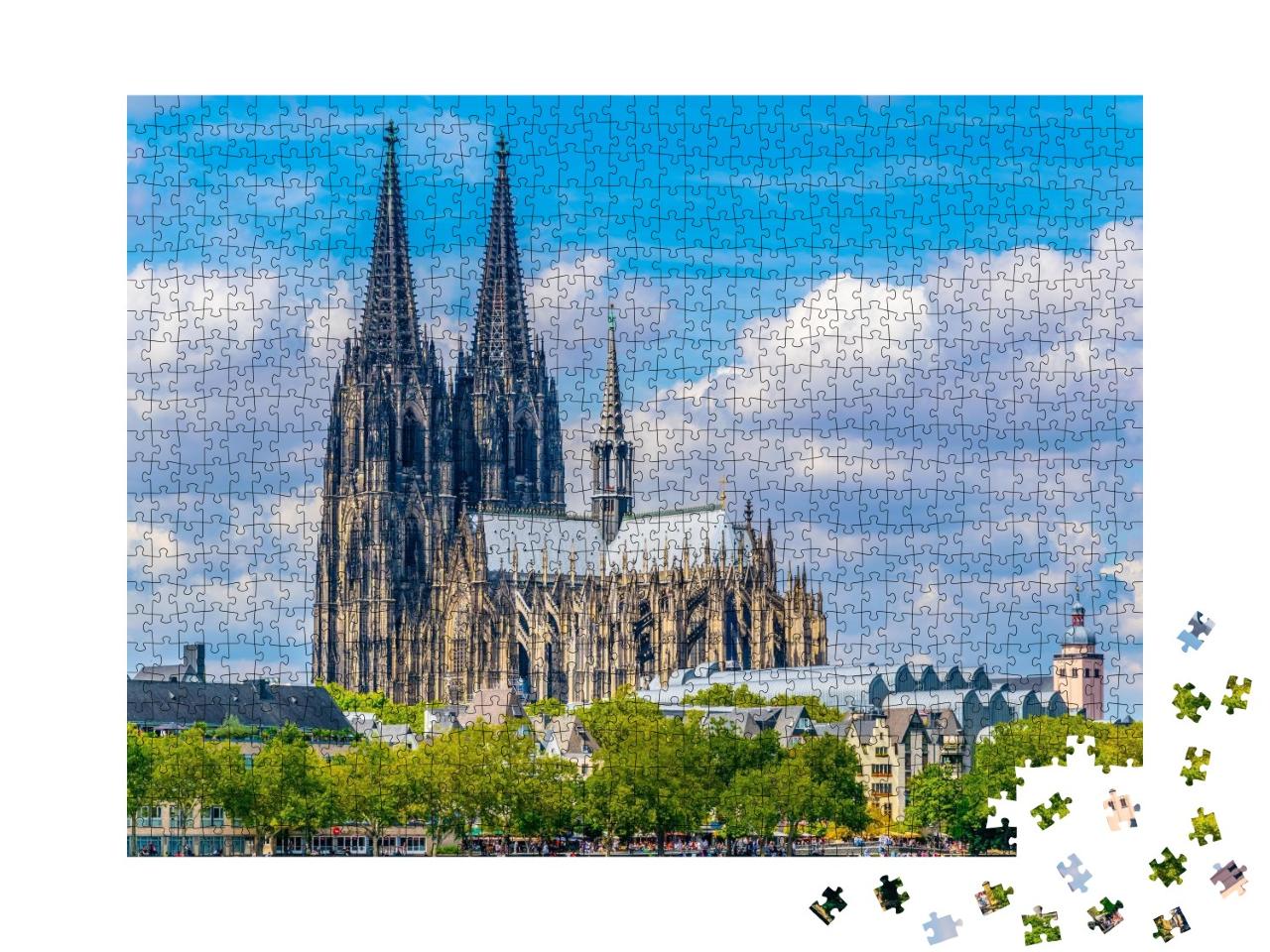 Puzzle de 1000 pièces « Magnifique cathédrale de Cologne, Allemagne »