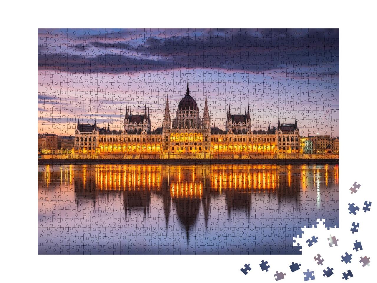 Puzzle de 1000 pièces « Parlement hongrois, Budapest, Hongrie »