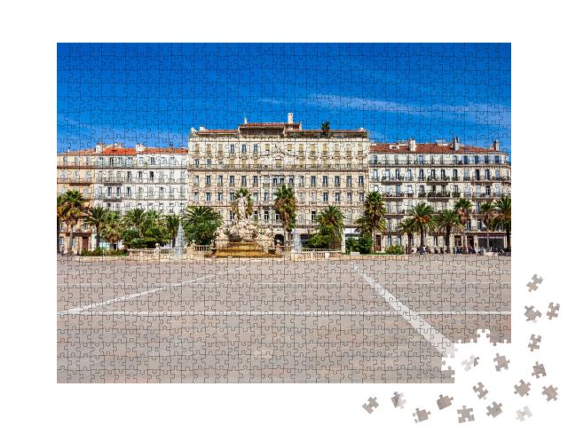 Puzzle de 1000 pièces « Place de la Liberté ou Place de la Liberté dans le centre de la ville de Toulon en France »