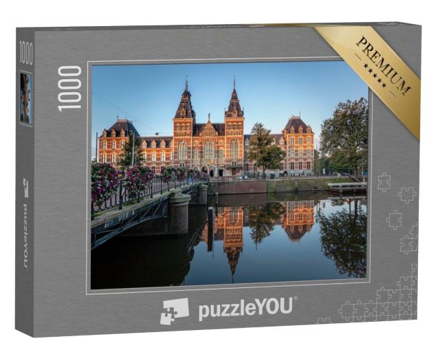 Puzzle de 1000 pièces « Das Rijksmuseum à Amsterdam, Niederlande »