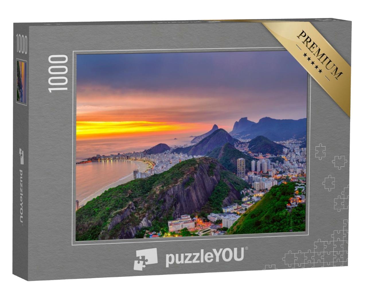 Puzzle de 1000 pièces « Copacabana et Botafogo, Rio de Janeiro »