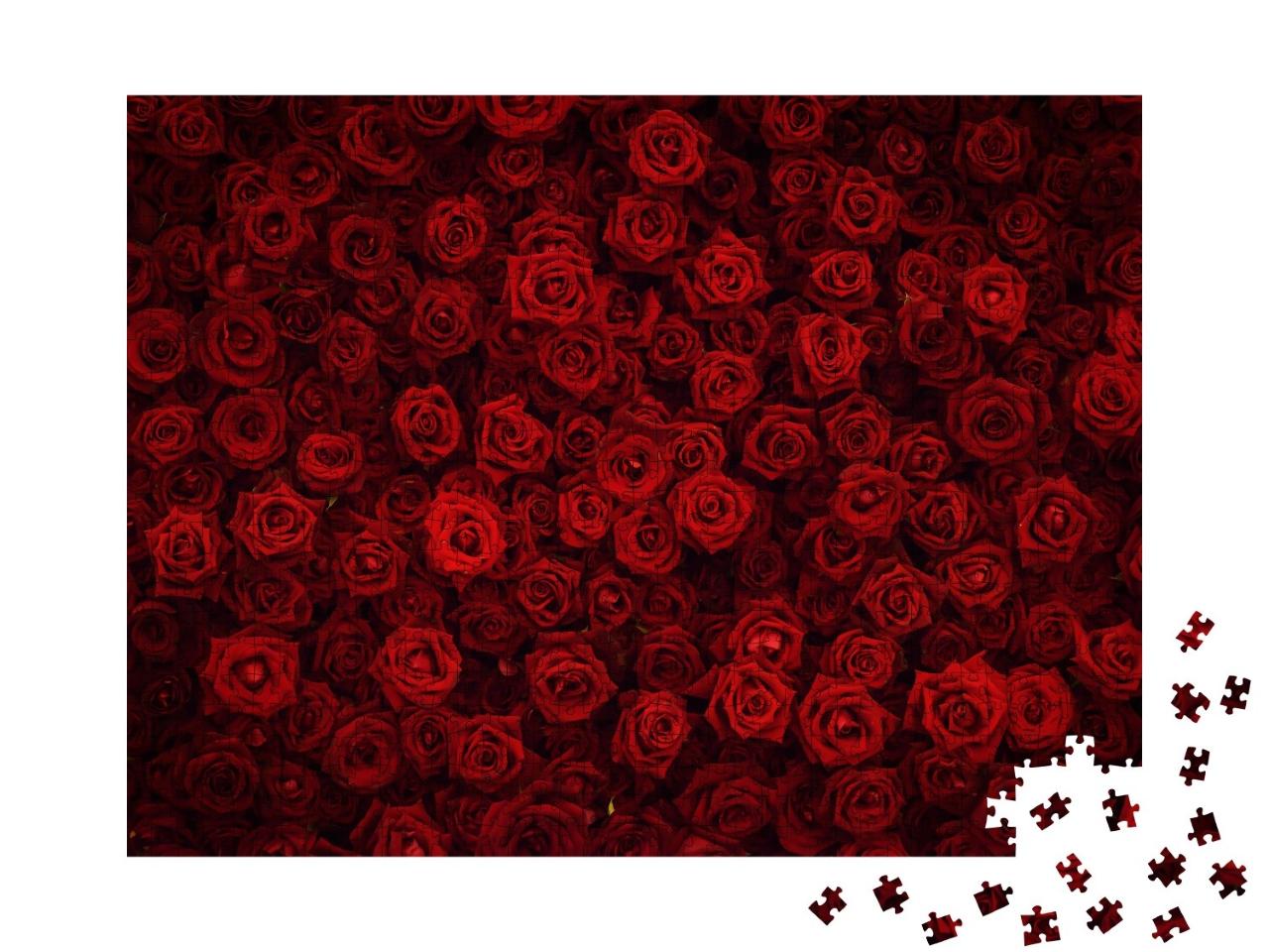 Puzzle de 1000 pièces « Roses rouges »
