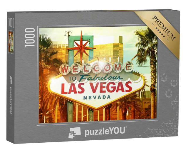 Puzzle de 1000 pièces « Bienvenue à Las Vegas »