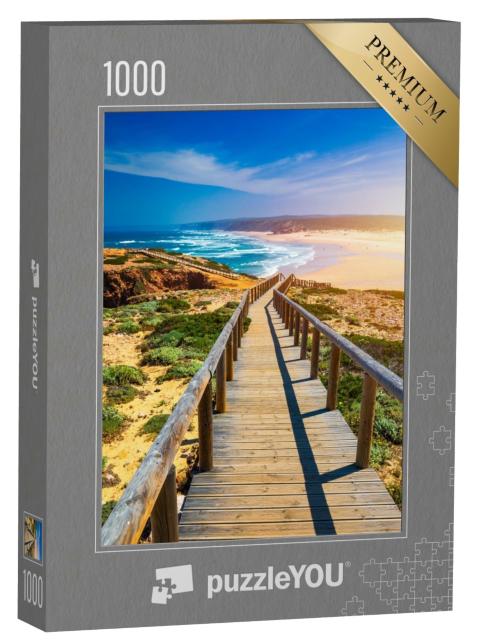 Puzzle de 1000 pièces « Weg zum Meer - Praia da Bordeira, Algarve, Portugal »