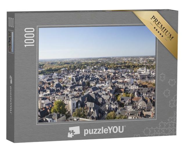 Puzzle de 1000 pièces « Vue sur les toits de Bourges en France. »