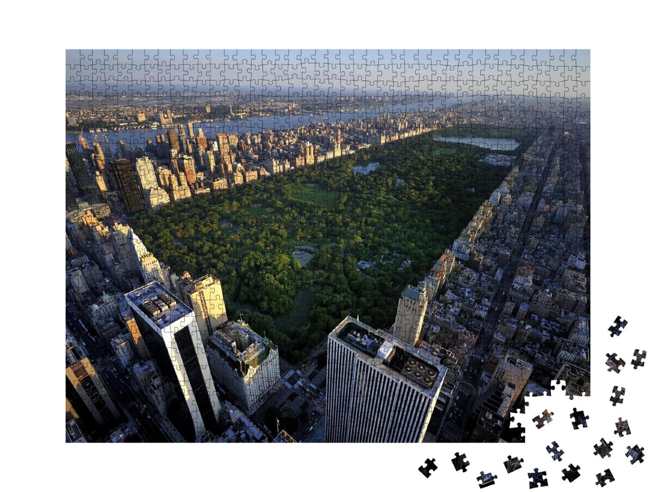 Puzzle de 1000 pièces « Central Park et Manhattan vus d'en haut, New York »