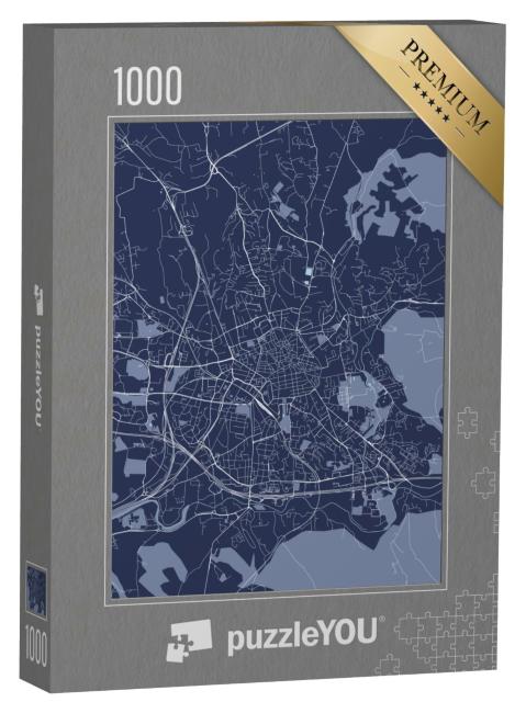 Puzzle de 1000 pièces « Carte vectorielle de la ville d'Aix-en-Provence, Bouches-du-Rhône, Provence-Alpes-Cote d'Azur France »