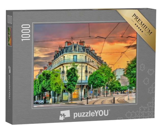 Puzzle de 1000 pièces « Bâtiments traditionnels dans la vieille ville de Dijon - Bourgogne, France »