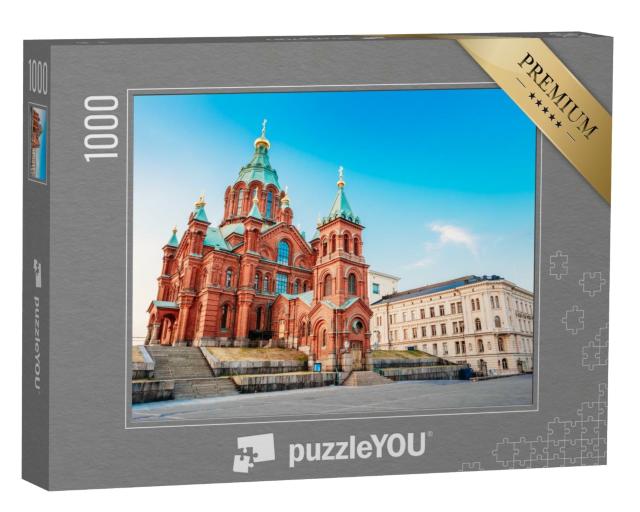 Puzzle de 1000 pièces « Magnifique cathédrale Uspenski, Helsinki »