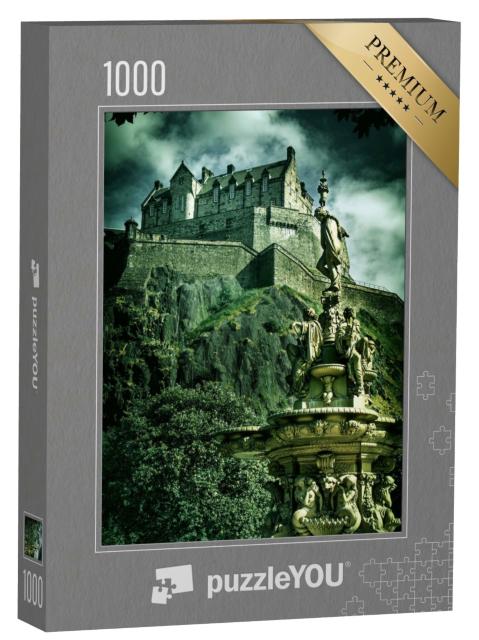 Puzzle de 1000 pièces « Photo du château d'Édimbourg, »