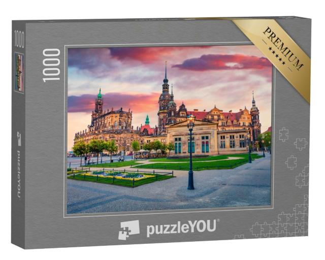 Puzzle de 1000 pièces « Château résidentiel des princes électeurs de Dresde, Allemagne »