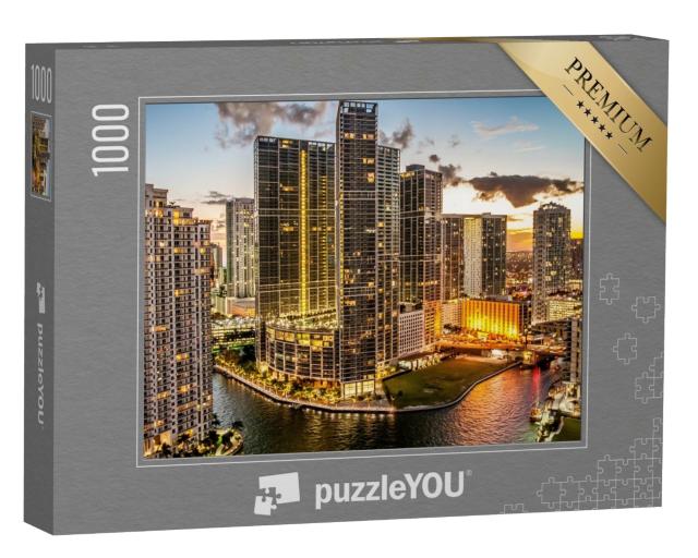 Puzzle de 1000 pièces « Miami au crépuscule »