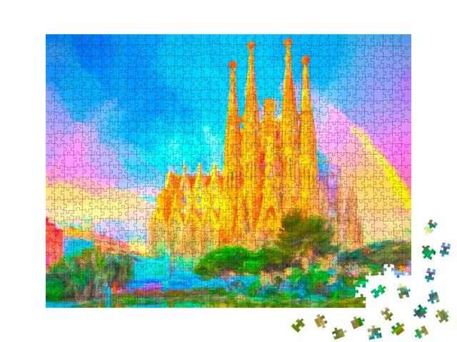 Puzzle de 1000 pièces « La Sagrada Familia d'Antoni Gaudí »