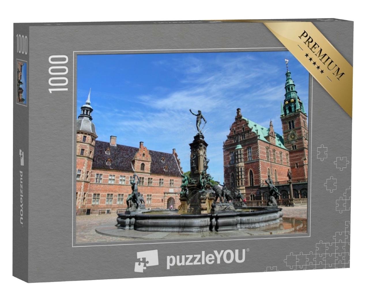 Puzzle de 1000 pièces « Le château de Frederiksborg, le plus grand château Renaissance du Danemark »