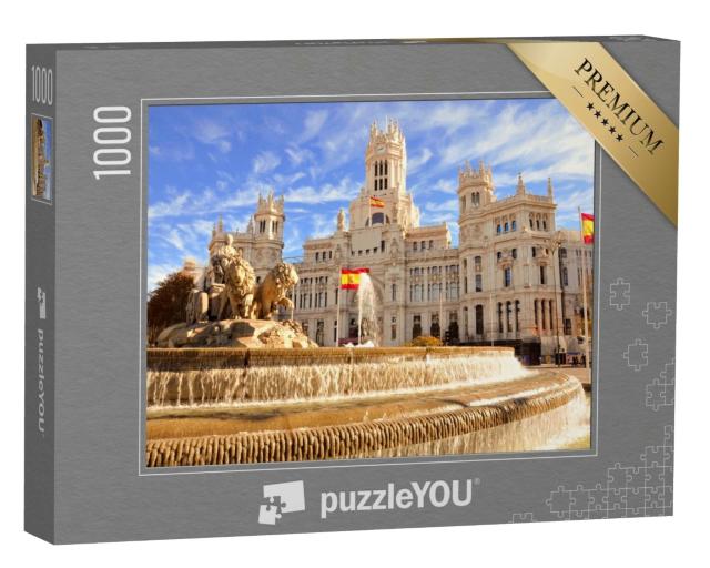 Puzzle de 1000 pièces « La célèbre fontaine de Cibeles en Madrid, Espagne »