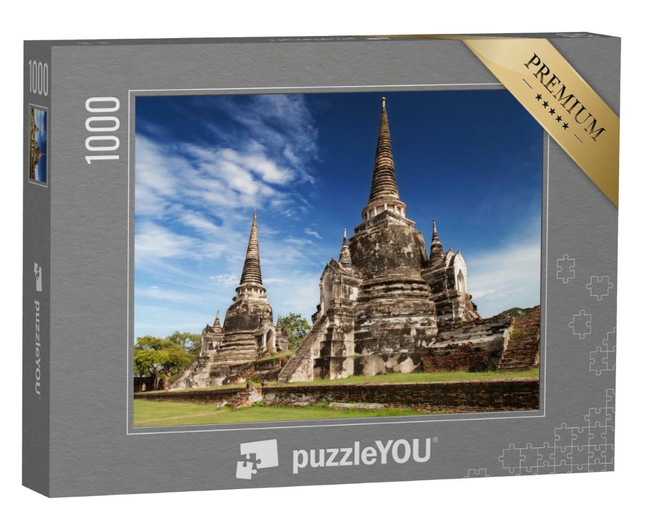 Puzzle de 1000 pièces « Temple Wat Phra Si Sanphet, Ayutthaya, Thaïlande »