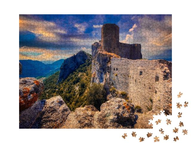Puzzle de 1000 pièces « Château dans le Languedoc Roussillon, France »