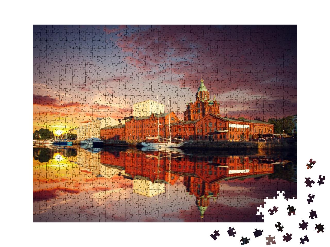 Puzzle de 1000 pièces « Cathédrale Uspenski à Helsinki, Finlande »