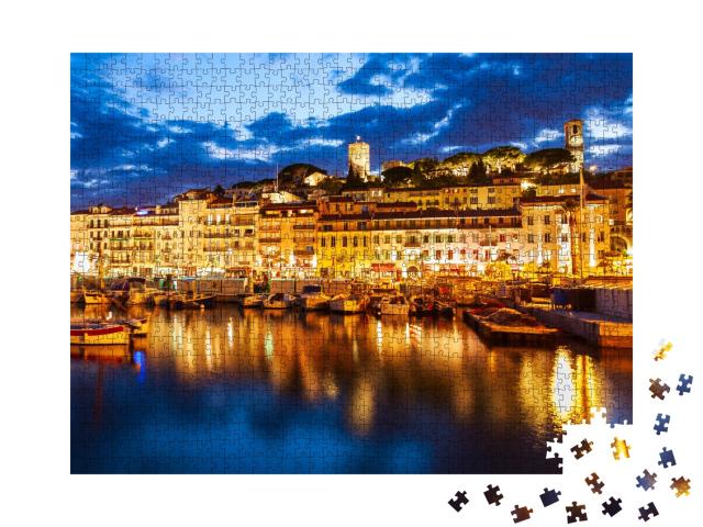Puzzle de 1000 pièces « Cannes de nuit »