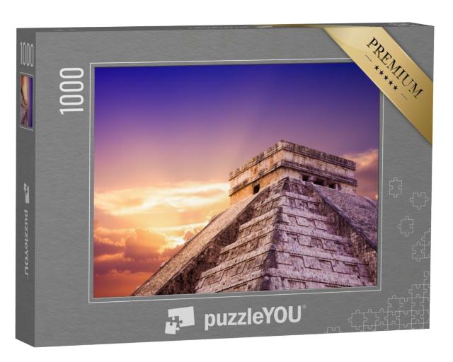 Puzzle de 1000 pièces « Temple de Kukulkan, Chichén Itzá, Yucatan, Mexique »