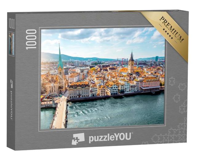 Puzzle de 1000 pièces « Vieille ville de Zurich, Suisse »