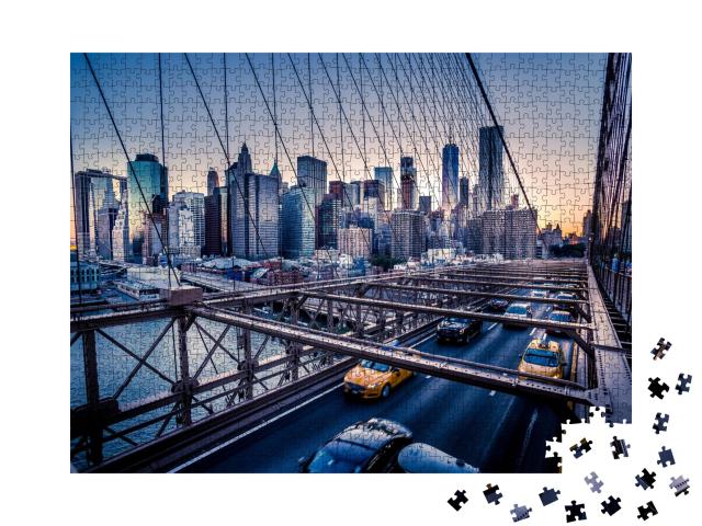 Puzzle de 1000 pièces « Pont de Brooklyn, Manhattan »