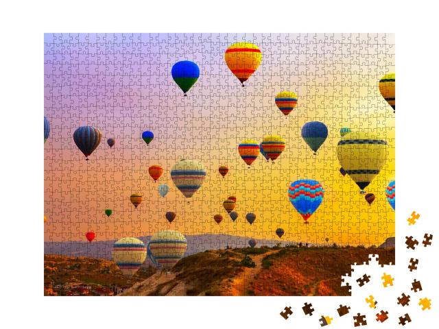 Puzzle de 1000 pièces « Montgolfières lors d'un festival de montgolfières »