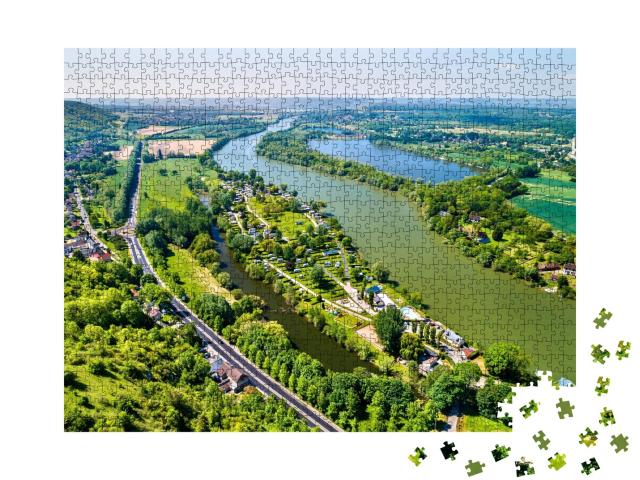 Puzzle de 1000 pièces « La Seine à Château Gaillard, France »