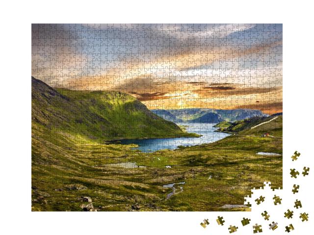 Puzzle de 1000 pièces « Au-delà du cercle polaire - Cap Nord, Honningsvag, Norvège »